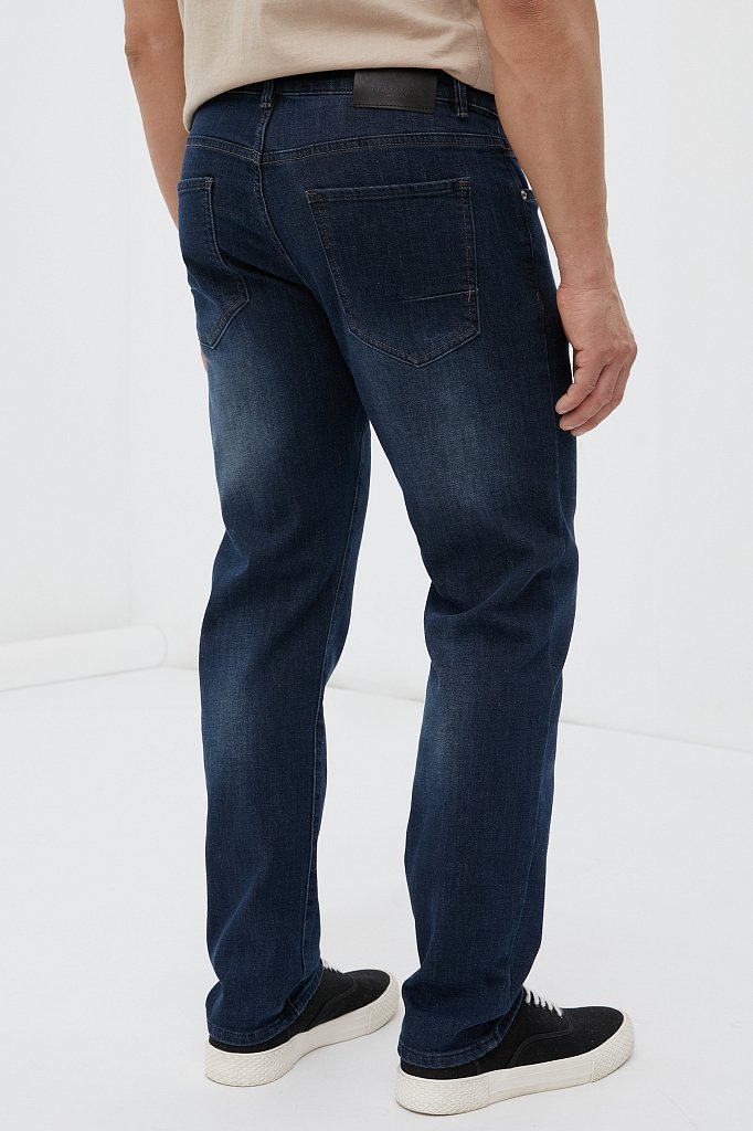 Утепленные джинсы straight fit мужские, Модель FWB25002, Фото №4