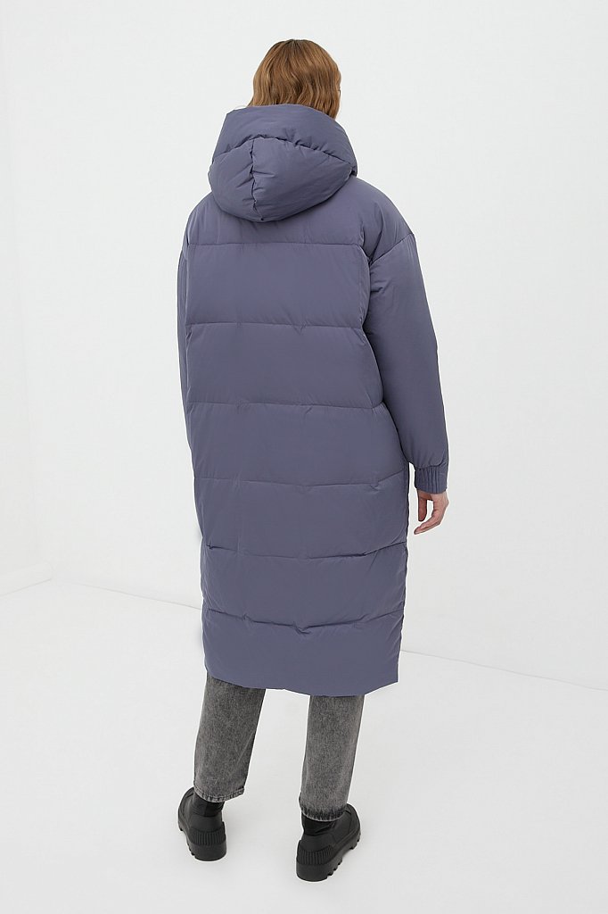 Пуховое пальто женское, Модель FWB110140, Фото №5
