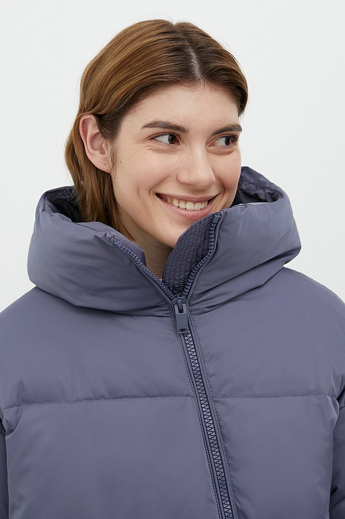 Пуховое пальто женское, Модель FWB110140, Фото №6