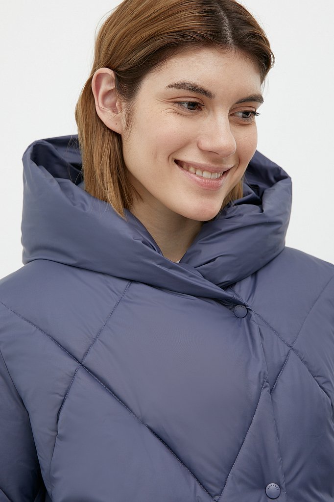 Утепленное пальто  женское, Модель FWB11064, Фото №6