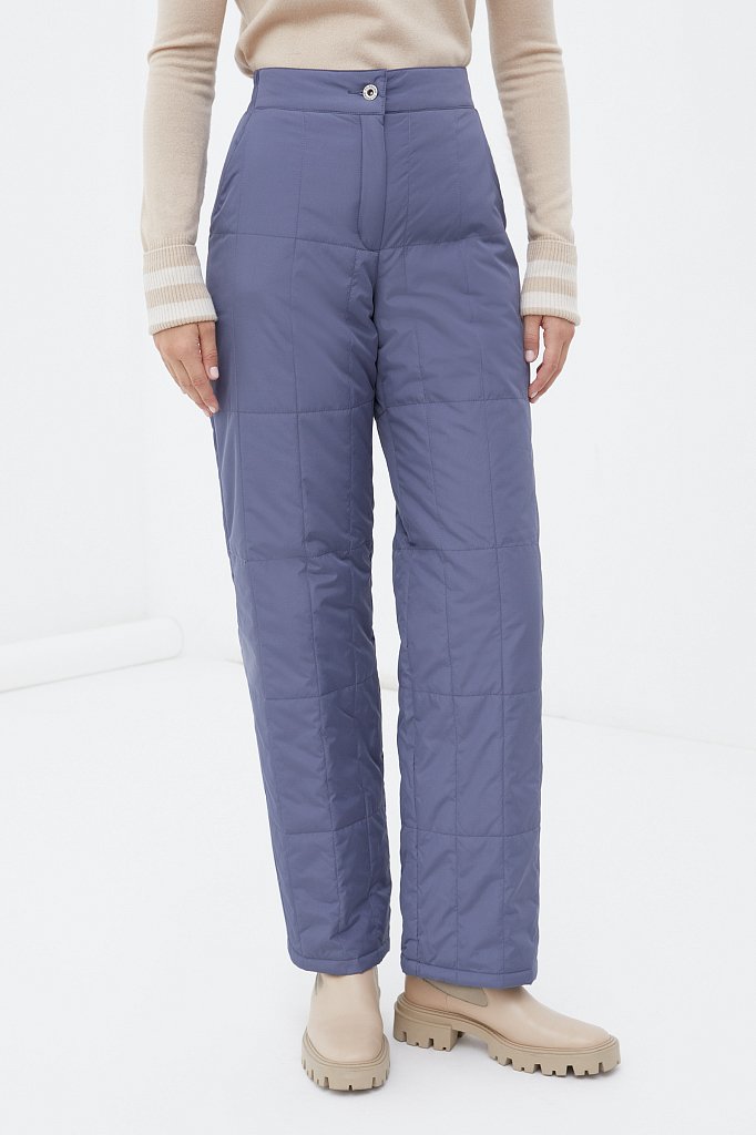 Утепленные брюки женские прямого кроя, Модель FWB11071, Фото №2