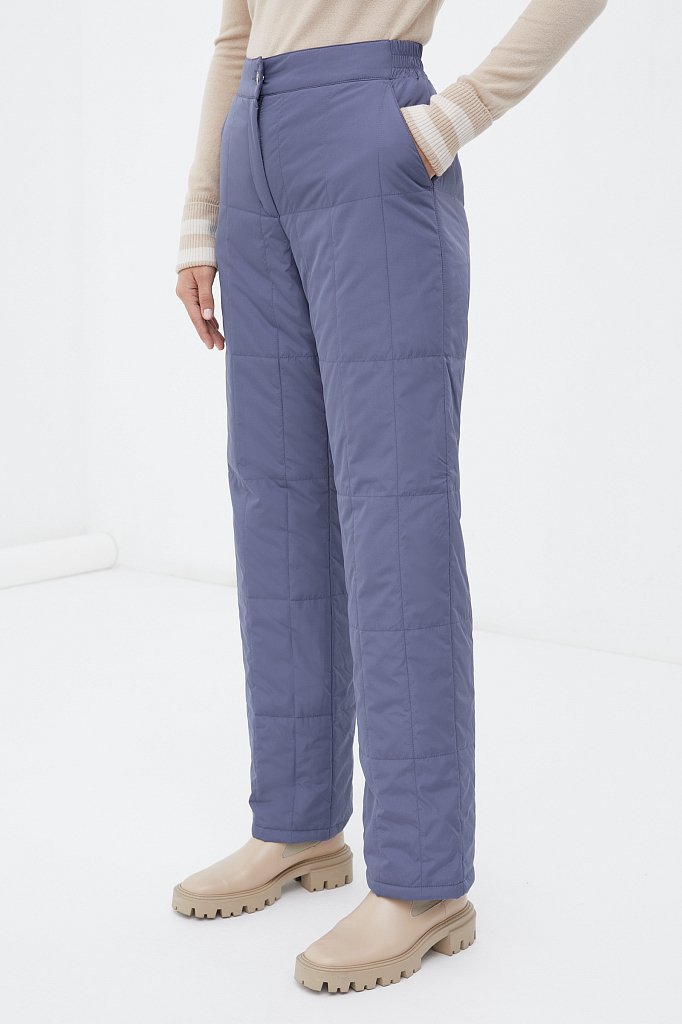 Утепленные брюки женские прямого кроя, Модель FWB11071, Фото №3