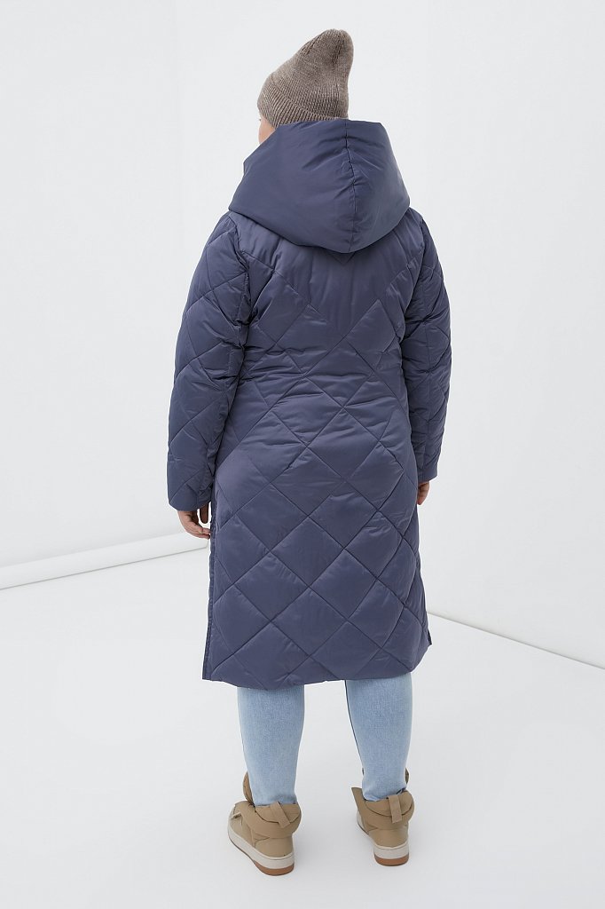 Утепленное пальто женское с капюшоном, Модель FWB160130, Фото №5