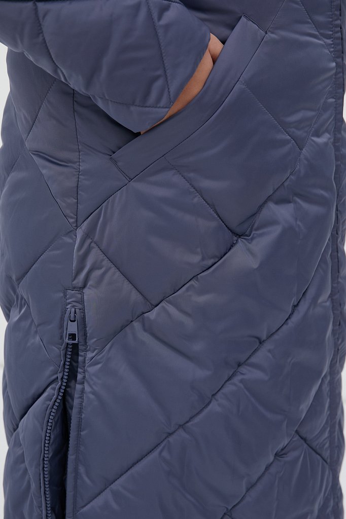 Утепленное пальто женское с капюшоном, Модель FWB160130, Фото №7