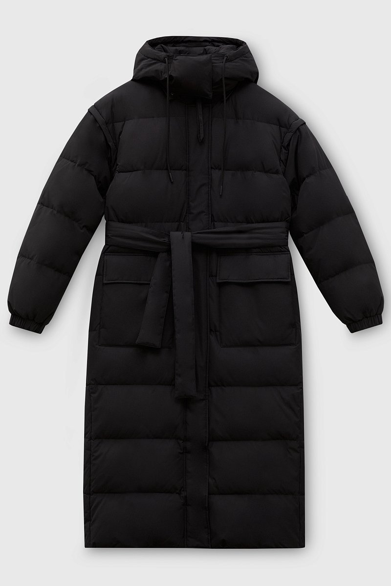 Пуховое пальто  с капюшоном, Модель FWB11006, Фото №8