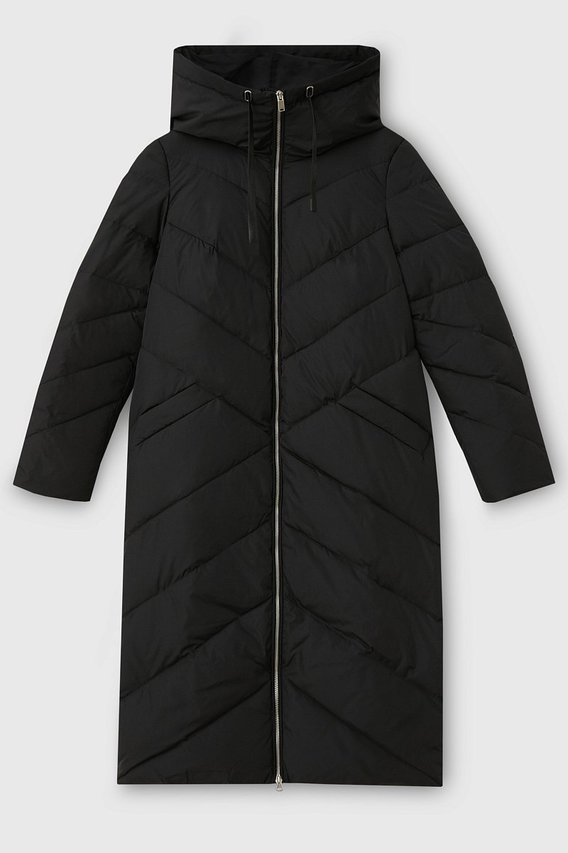 Пуховое пальто  с капюшоном, Модель FWB11009, Фото №9