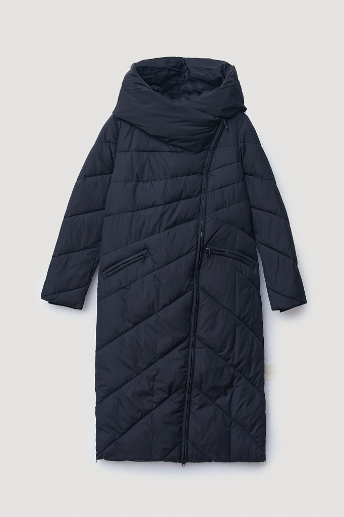 Утепленное пальто женское с капюшоном, Модель FWB11010, Фото №7