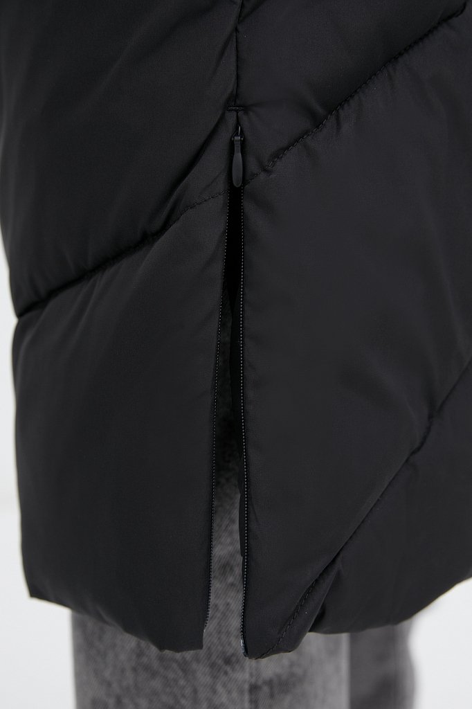 Утепленное пальто женское с капюшоном, Модель FWB11010, Фото №6