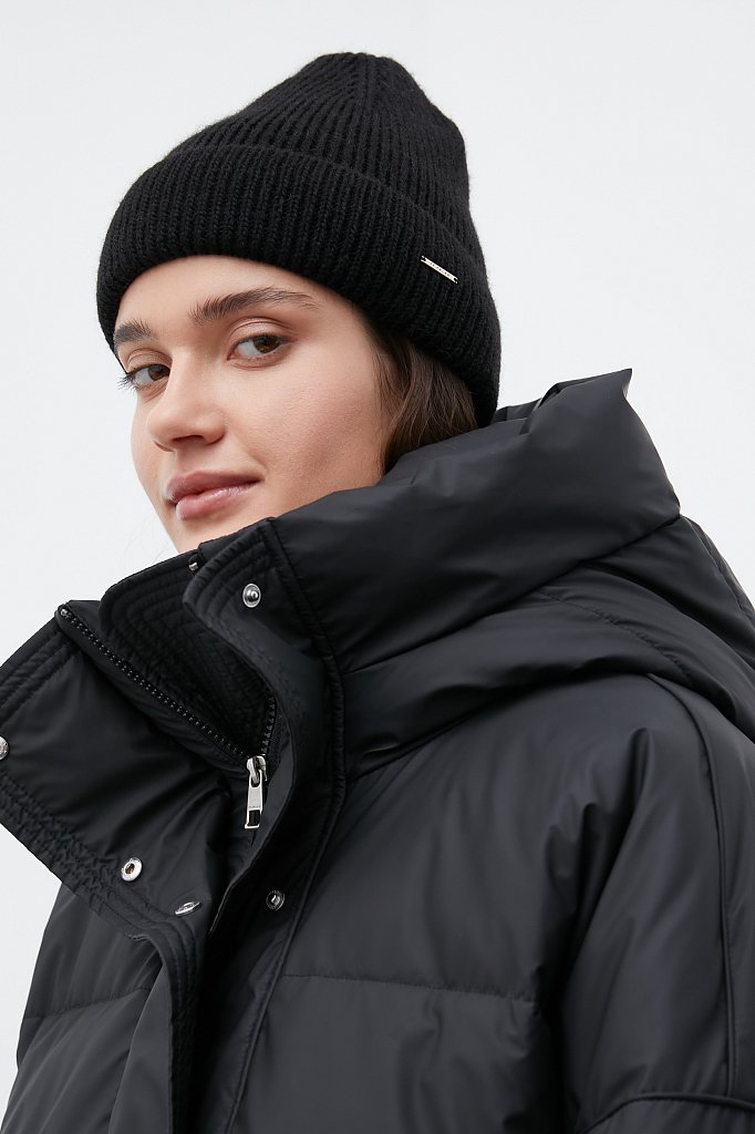 Утепленное пальто женское с капюшоном, Модель FWB110119, Фото №5