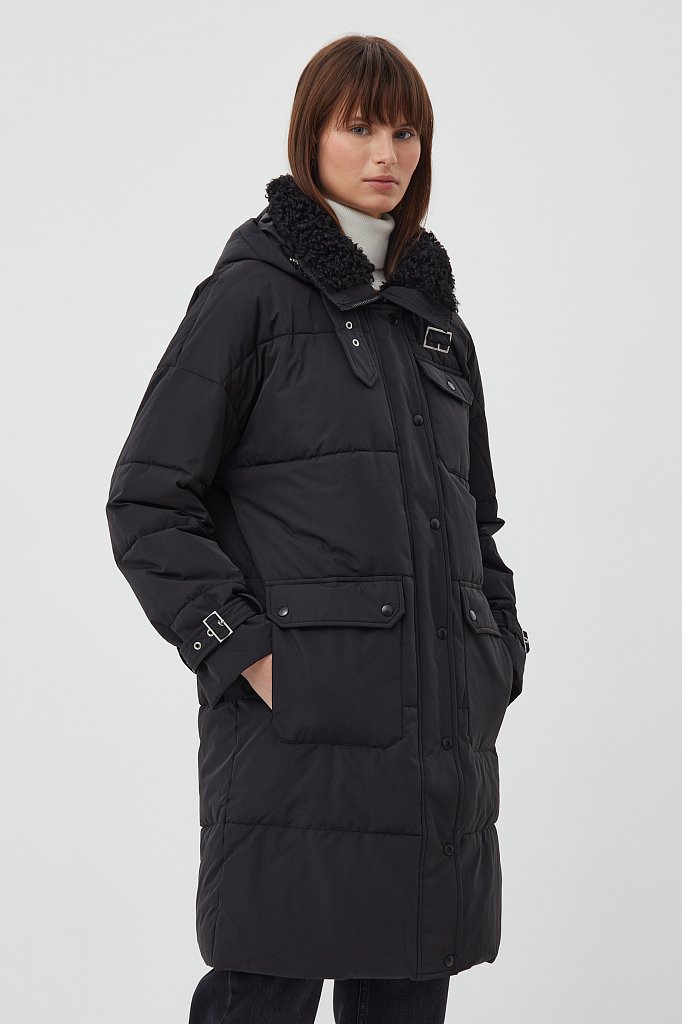 Пуховое пальто в стиле casual, Модель FWB110120, Фото №3
