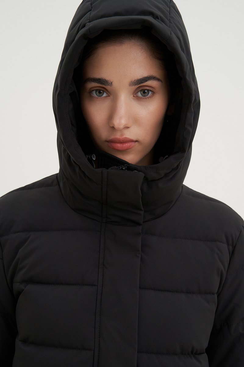 Пуховое пальто силуэта oversize, Модель FWB110122, Фото №6