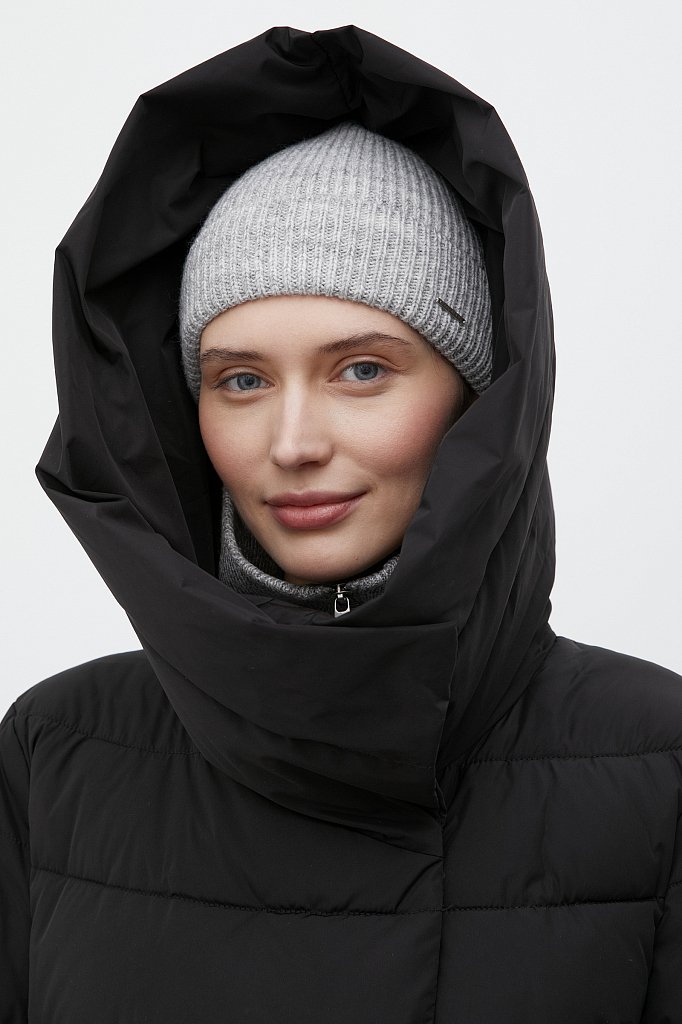 Утепленное пальто женское с капюшоном, Модель FWB110139, Фото №6