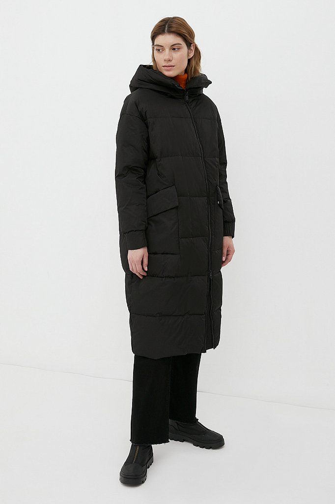 Пуховое пальто женское, Модель FWB110140, Фото №2