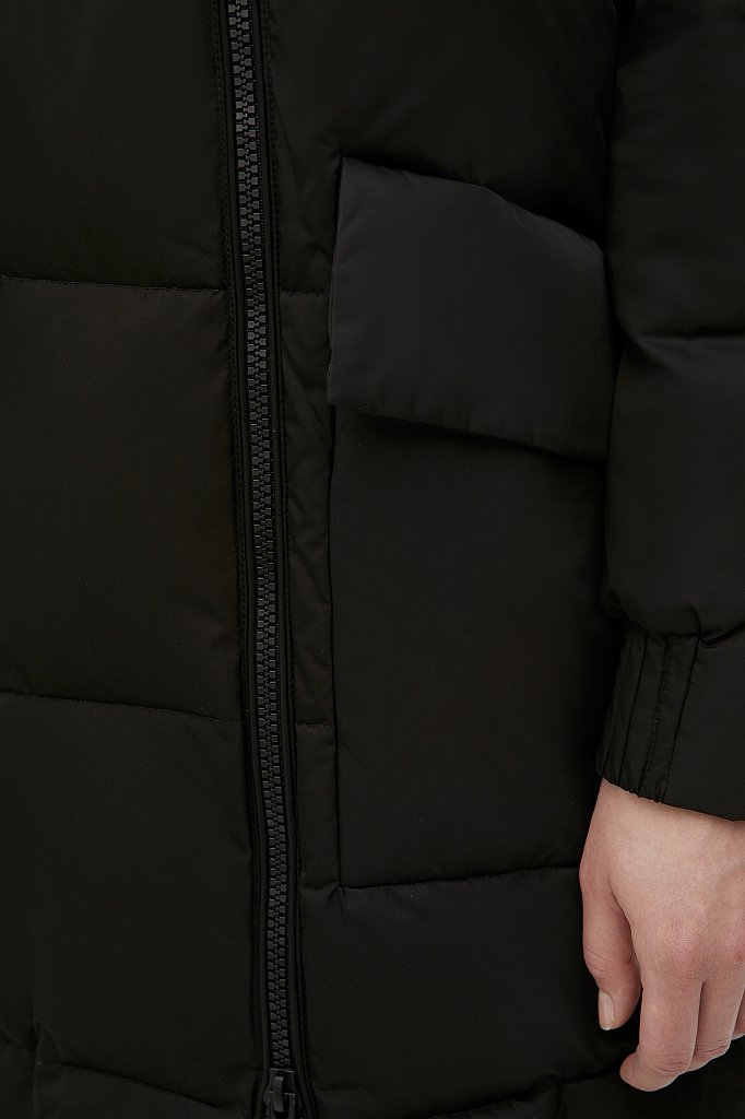 Пуховое пальто женское, Модель FWB110140, Фото №7