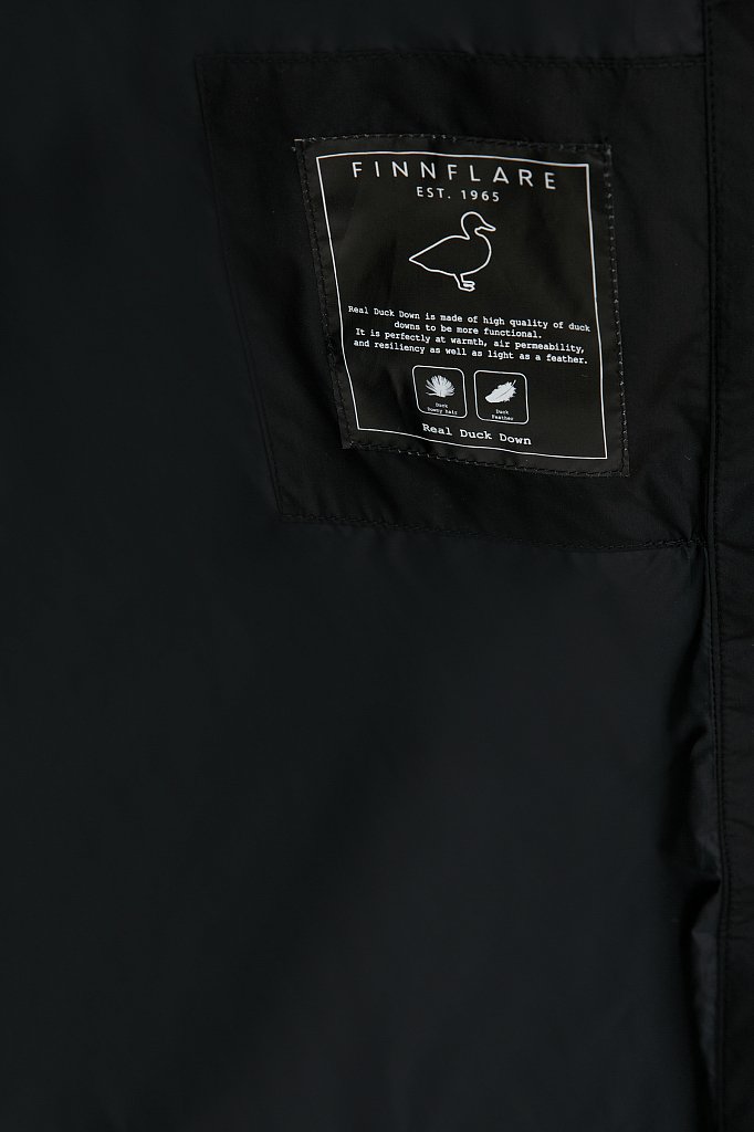 Пуховое пальто женское с капюшоном, Модель FWB110141, Фото №4