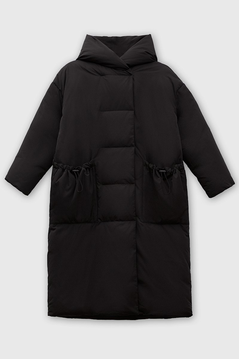 Пуховое пальто  с капюшоном, Модель FWB11023, Фото №9