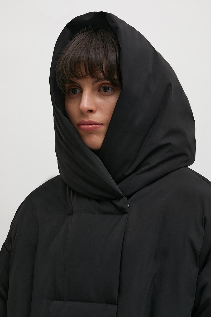 Пуховое пальто  с капюшоном, Модель FWB11023, Фото №8