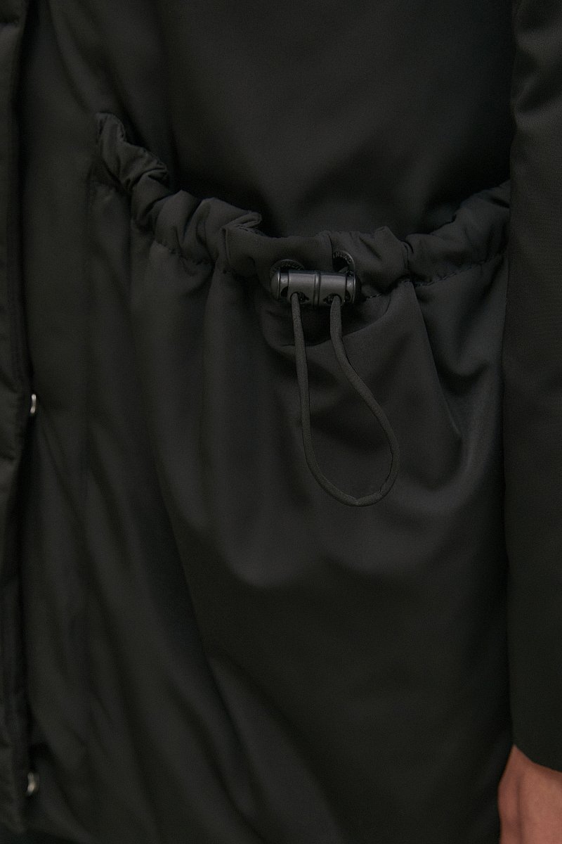 Стеганый пуховик с капюшоном, Модель FWB11024, Фото №6