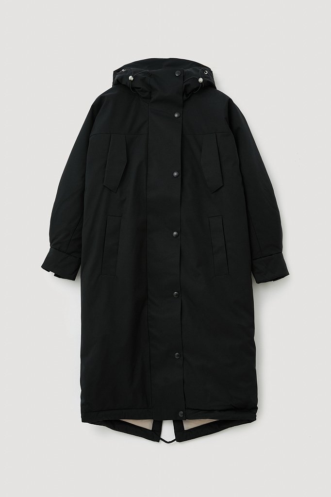 Утепленное пальто с капюшоном, Модель FWB11030, Фото №8