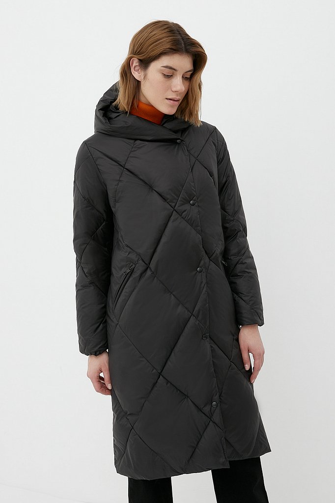 Утепленное пальто  женское, Модель FWB11064, Фото №3