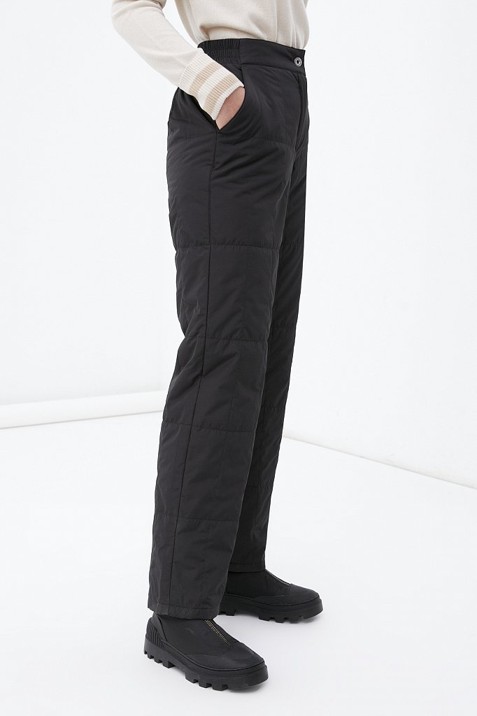 Утепленные брюки женские прямого кроя, Модель FWB11071, Фото №3
