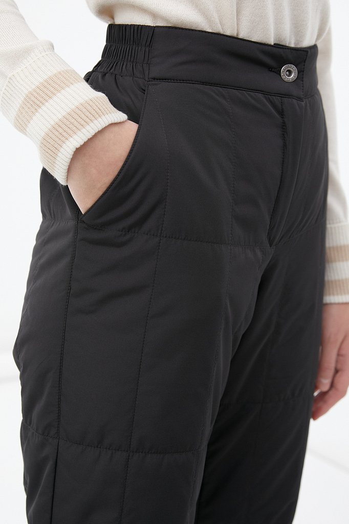 Утепленные брюки женские прямого кроя, Модель FWB11071, Фото №5
