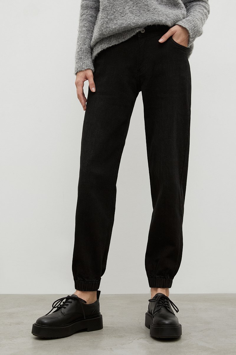 Утепленные джинсы jogger fit женские, Модель FWB15000, Фото №2