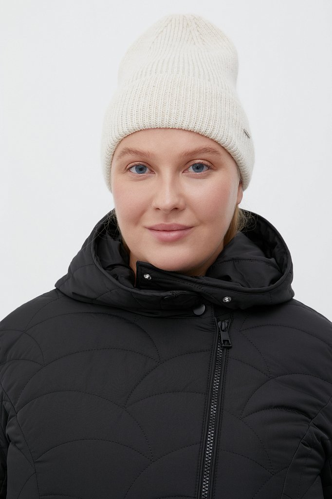 Утепленная стеганная женская куртка с капюшоном, Модель FWB160125, Фото №5