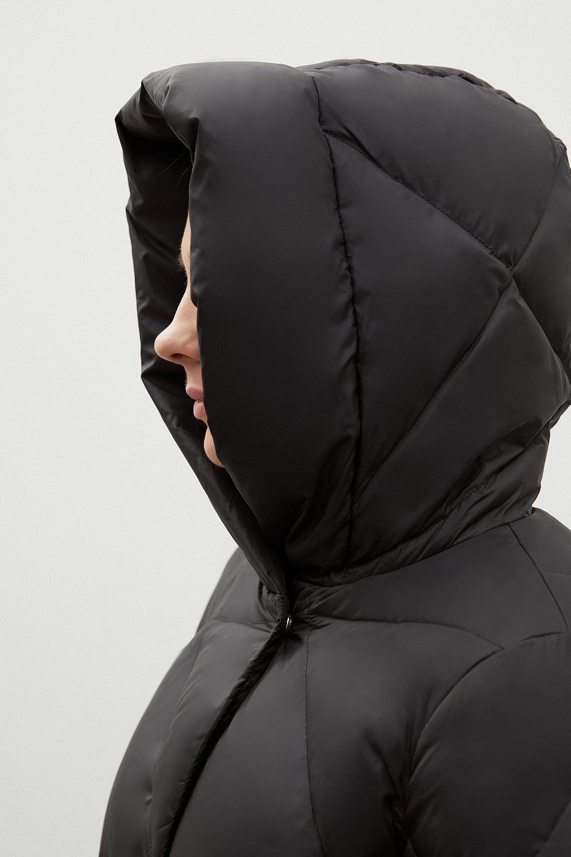 Пуховое пальто с капюшоном, Модель FWB160126, Фото №8