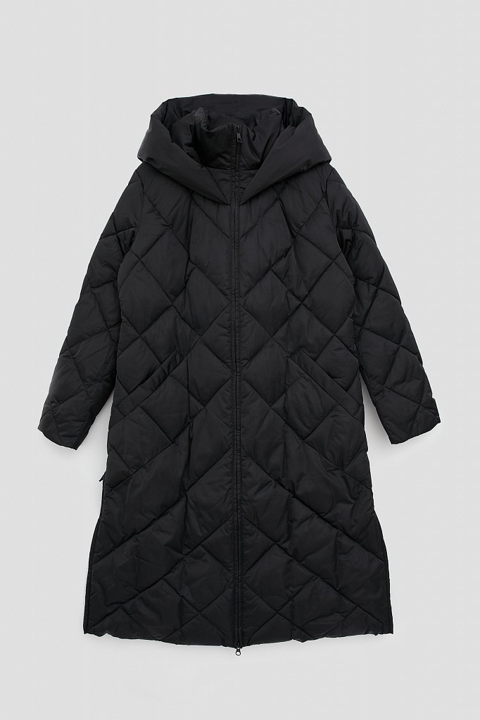 Утепленное пальто женское с капюшоном, Модель FWB160130, Фото №8