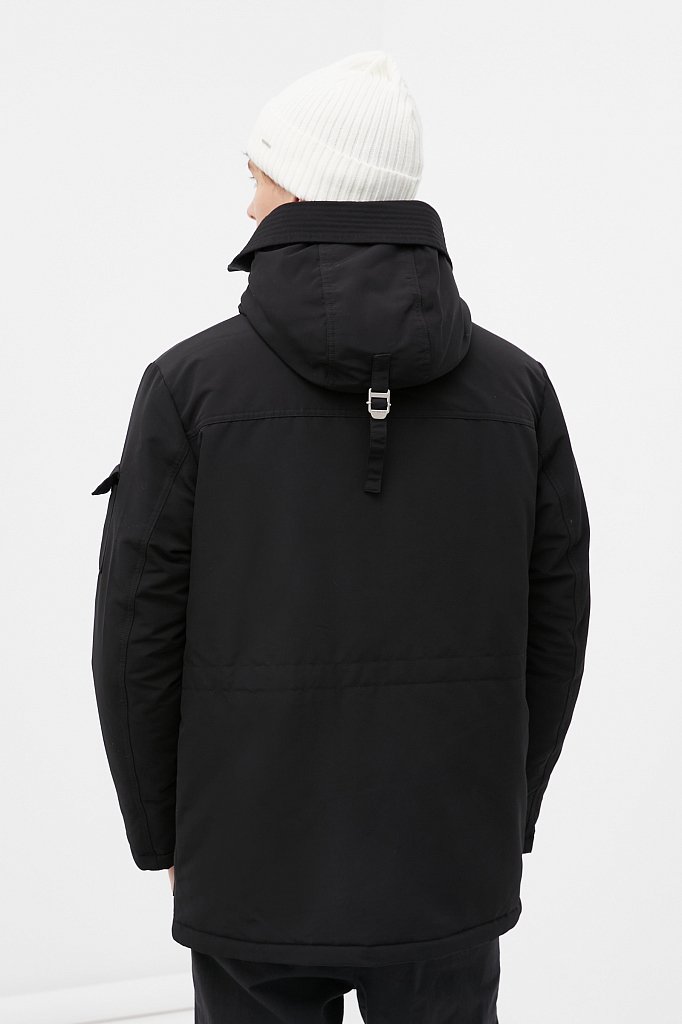 Утепленная куртка мужская с капюшоном, Модель FWB21004, Фото №5