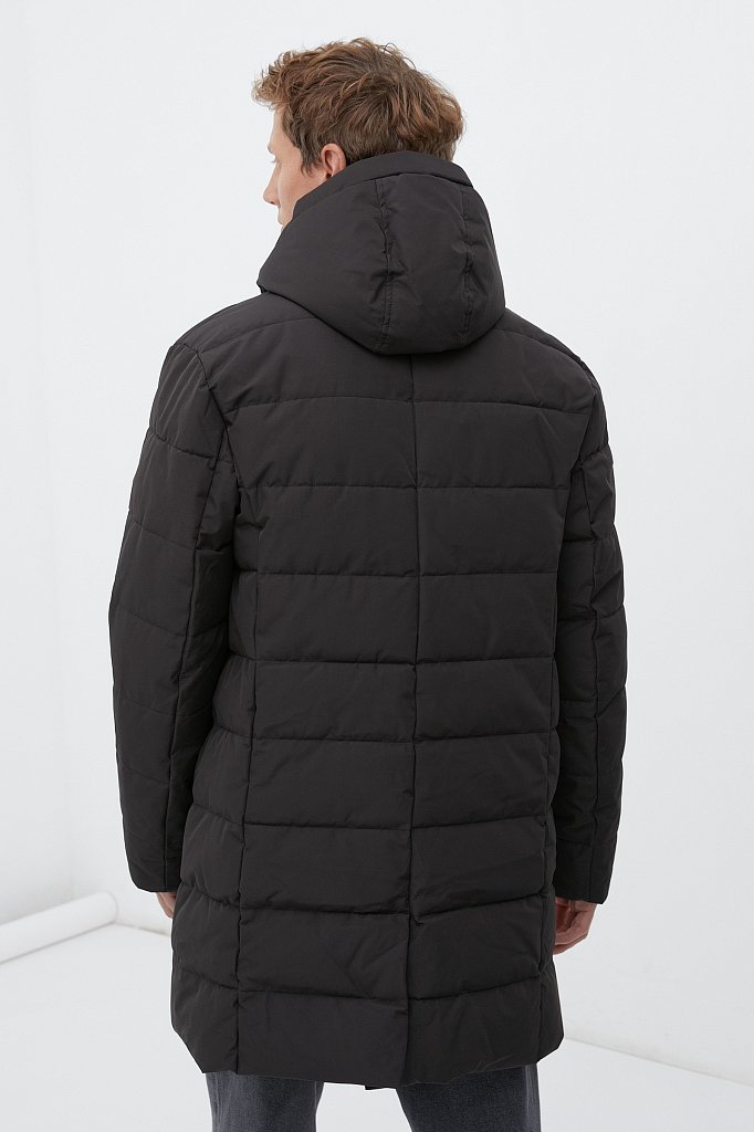 Утепленное пальто с капюшоном, Модель FWB21008, Фото №6
