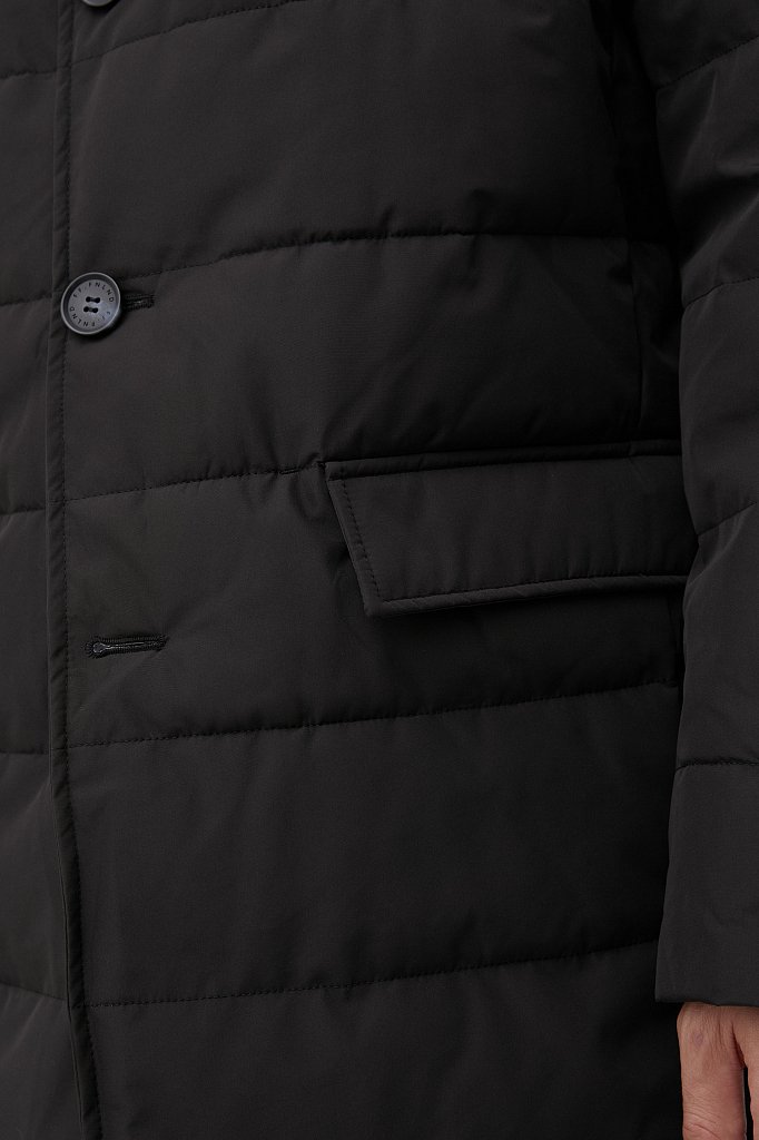 Утепленное пальто с капюшоном, Модель FWB21008, Фото №8