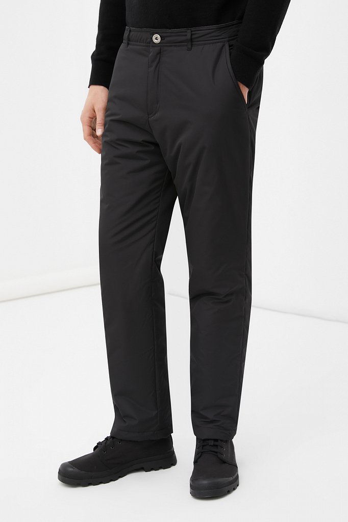 Утепленные брюки мужские прямого кроя, Модель FWB21060, Фото №3