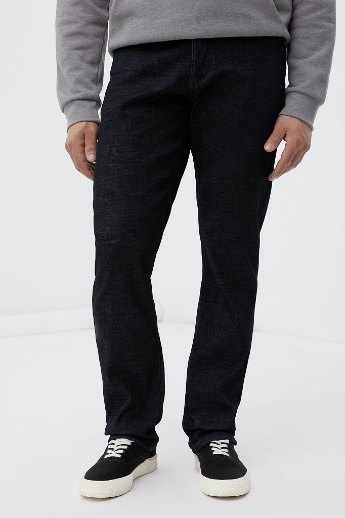 Утепленные джинсы мужские прямого кроя, Модель FWB25000, Фото №2