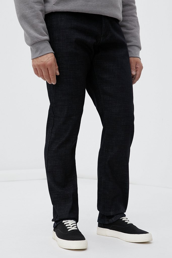 Утепленные джинсы straight fit мужские, Модель FWB25000, Фото №3