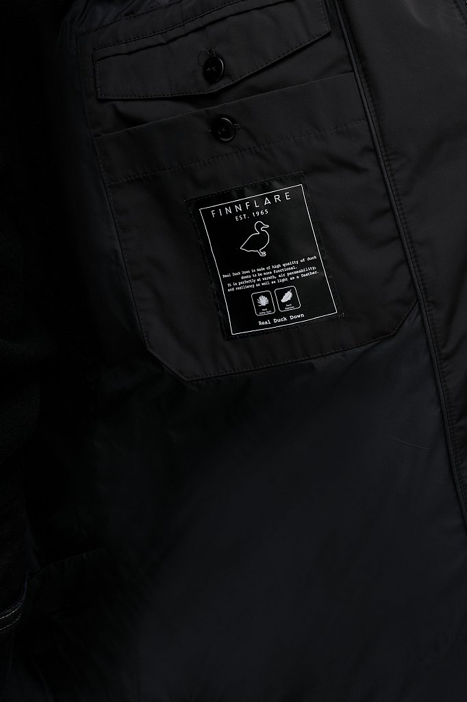 Утепленная куртка мужская с капюшоном, Модель FWB26065, Фото №4