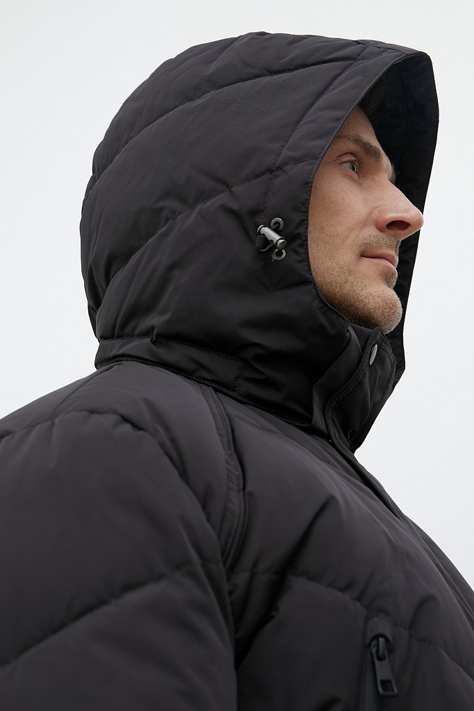 Утепленная куртка мужская с капюшоном, Модель FWB26065, Фото №6