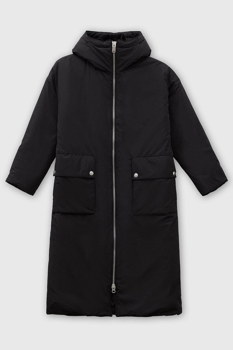 Утепленное пальто с капюшоном, Модель FWB51050, Фото №8