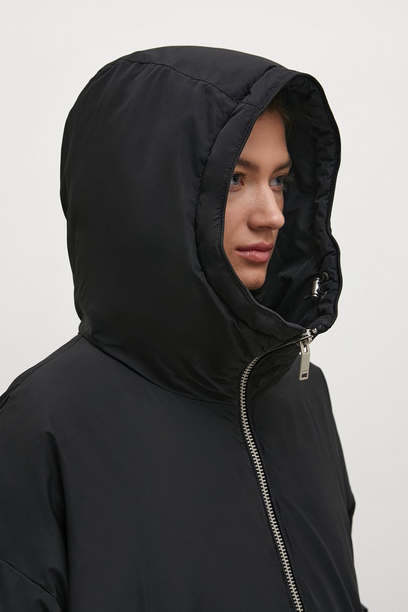 Утепленное пальто с капюшоном, Модель FWB51050, Фото №7