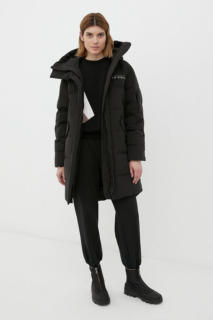 Пуховое пальто женское, Модель FWB51054, Фото №2