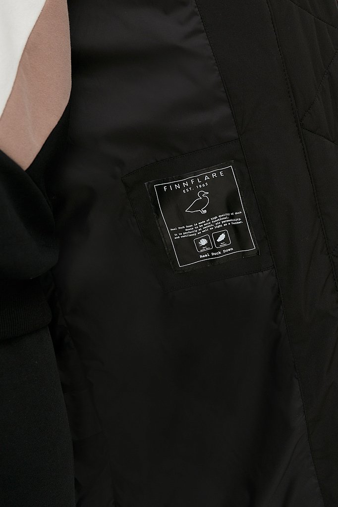 Пуховое пальто женское, Модель FWB51054, Фото №4