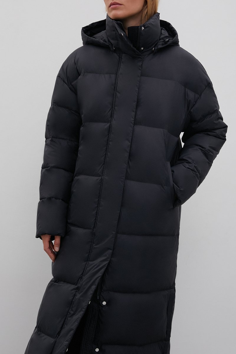 Пуховое пальто с капюшоном, Модель FWB51057, Фото №2