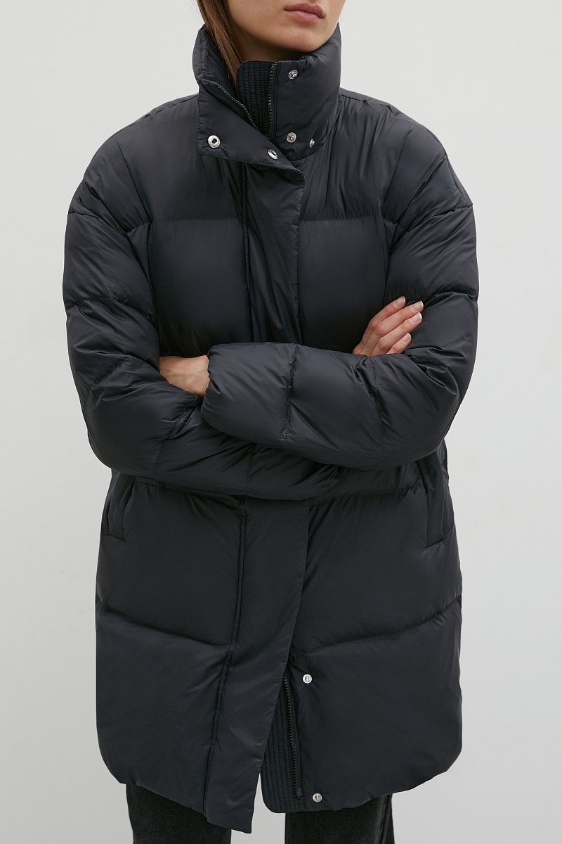 Пуховое пальто с капюшоном, Модель FWB51058, Фото №3