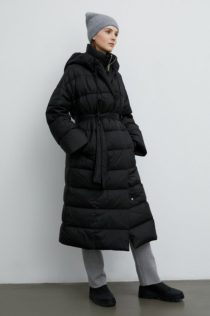 Пуховое пальто приталенного силуэта, Модель FWB51062, Фото №3