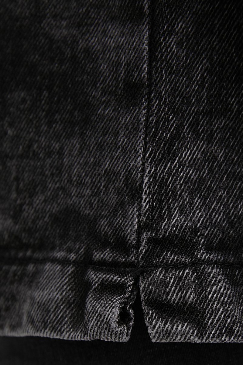 Джинсовая женская куртка в стиле милитари с поясом, Модель FWB55003, Фото №6