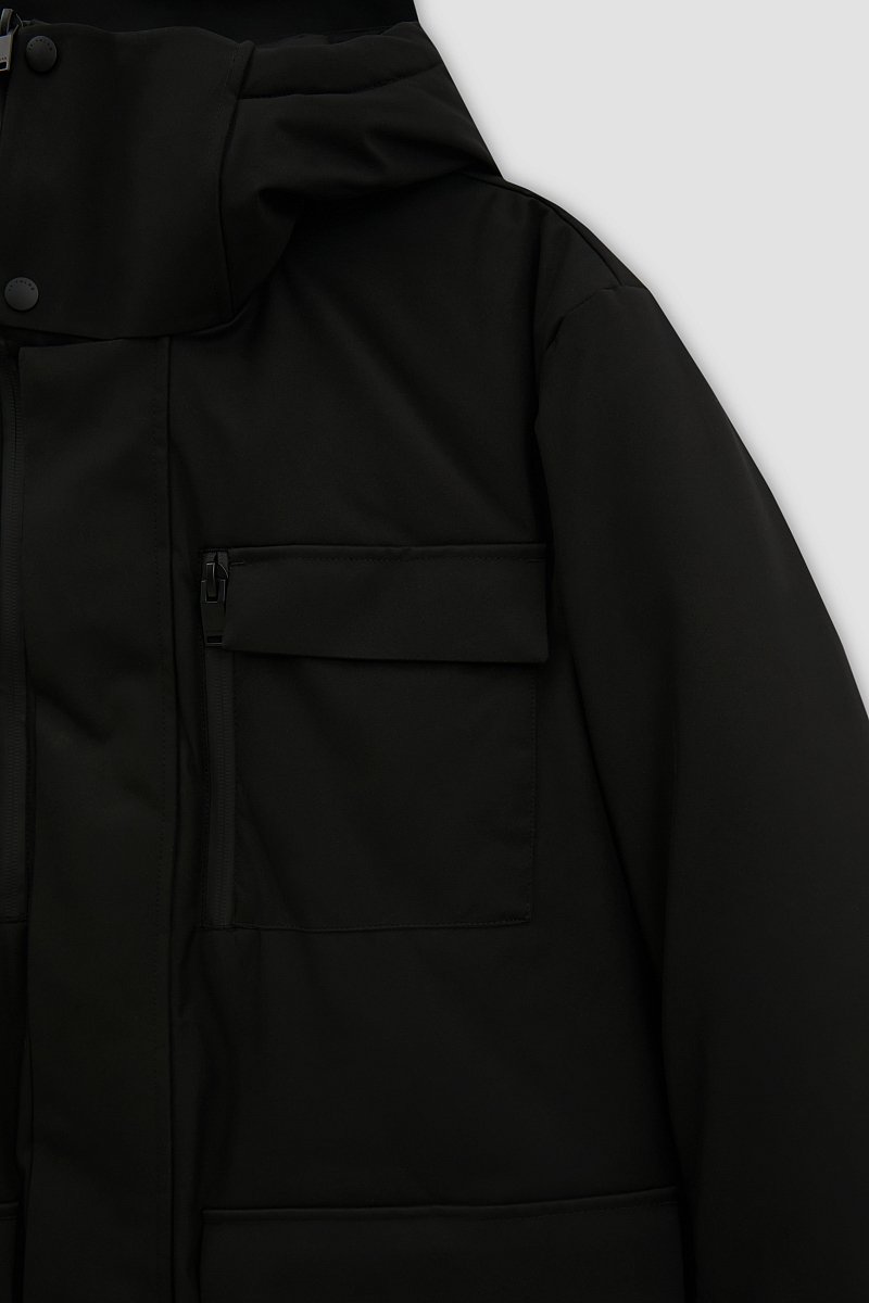 Утепленное пальто с капюшоном, Модель FWB61029, Фото №11