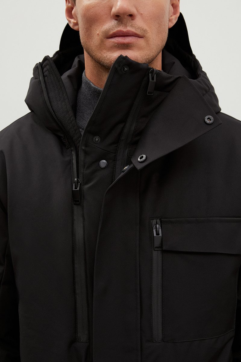 Утепленное пальто с капюшоном, Модель FWB61029, Фото №7