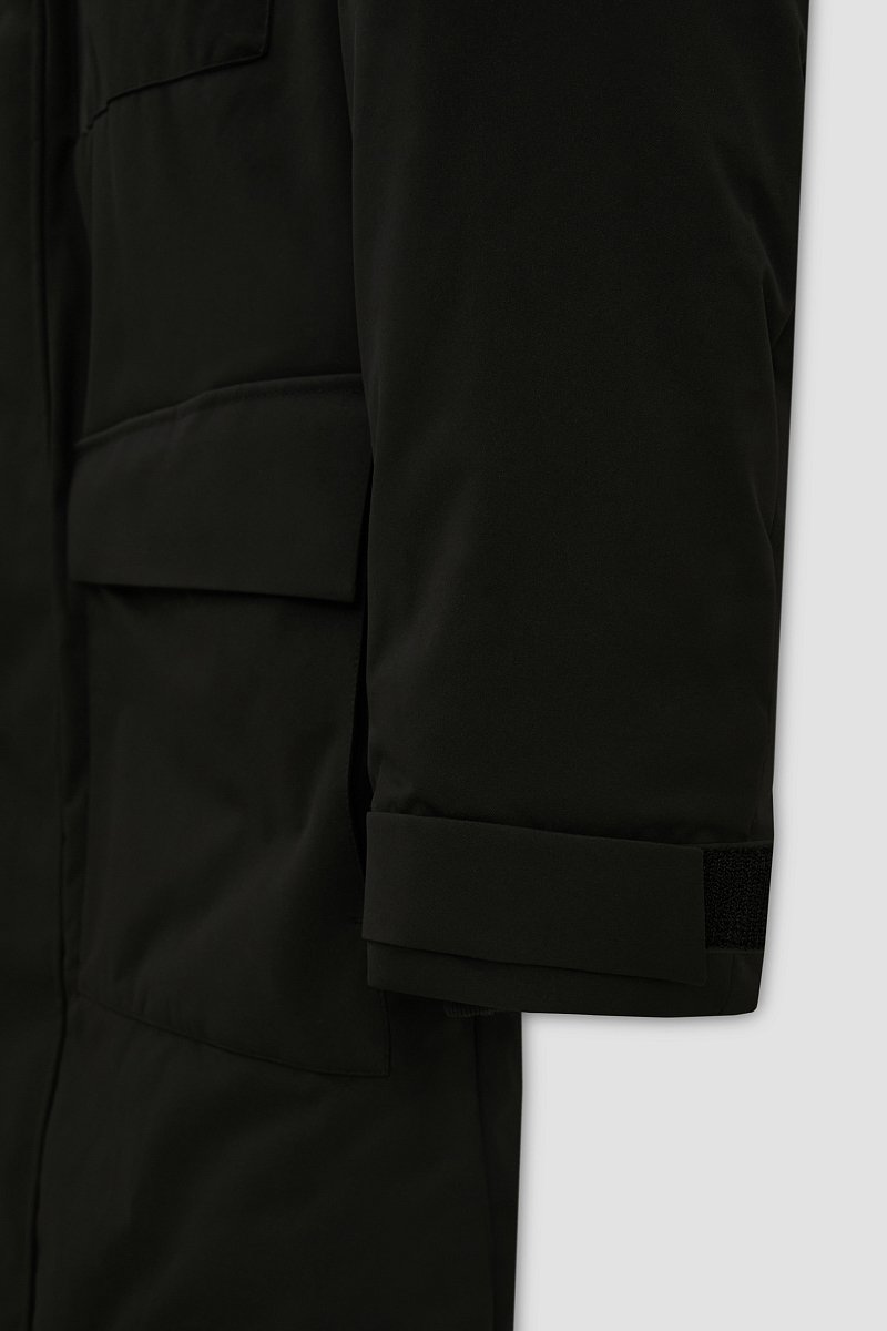 Утепленное пальто с капюшоном, Модель FWB61029, Фото №9