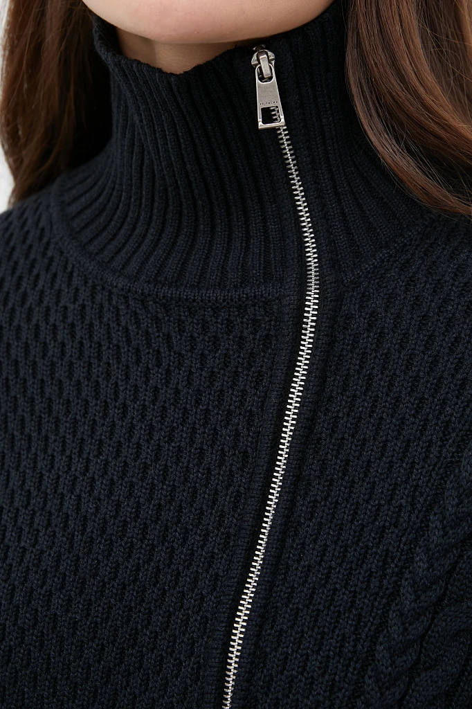 Трикотажный жакет женский на молнии, Модель FWB11159, Фото №6